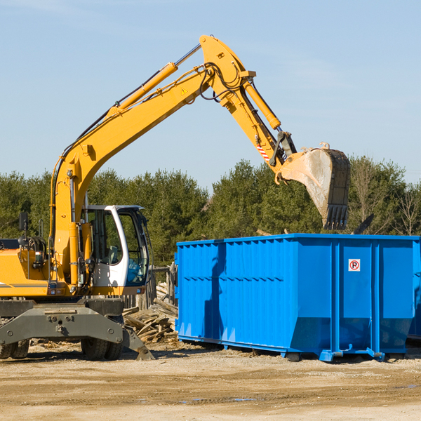 can i choose the location where the residential dumpster will be placed in Centreville MD